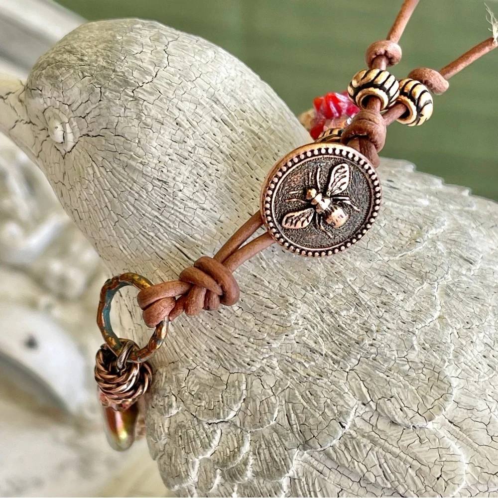 ARTISAN Bracelet “Champagne and Roses”